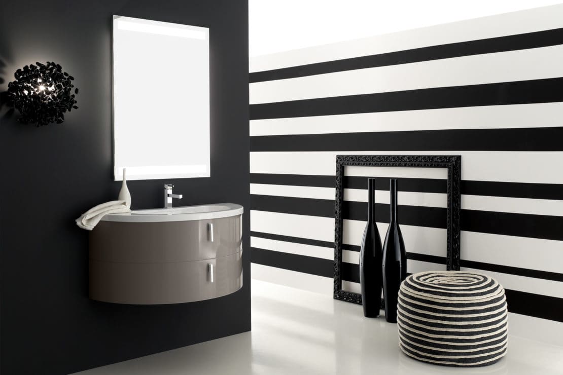 Arredo Bagno Bianco E Nero.Quantum Arcom Bagno